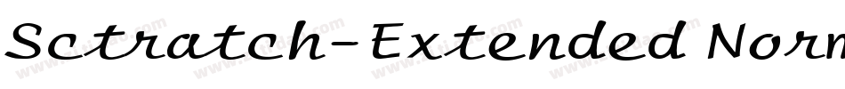 Sctratch-Extended Normal字体转换